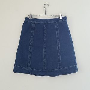 90's DKNY City denim panel skirt vintage